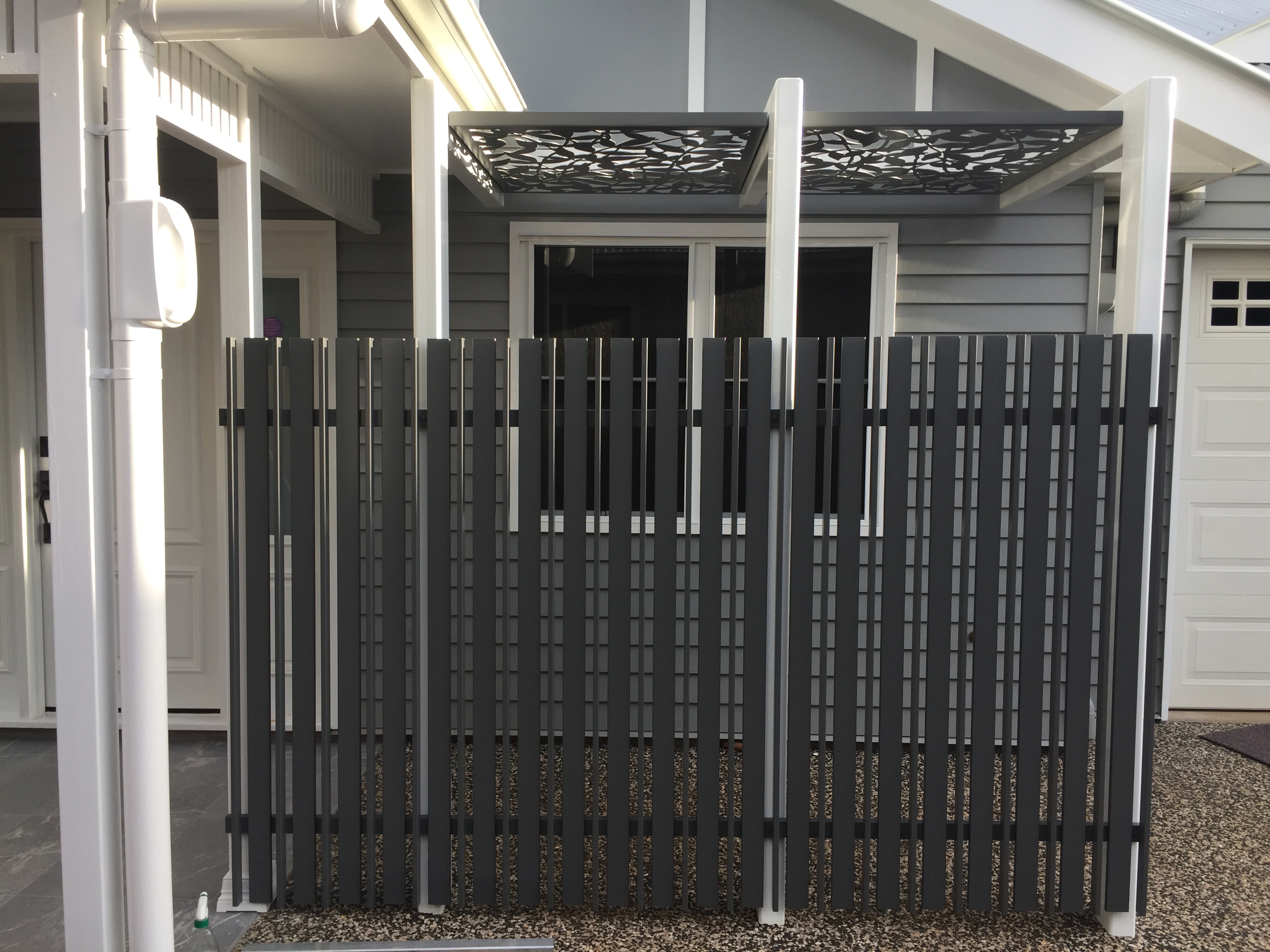 Vertical Ali Slat Gate on unit complex in toowoomba