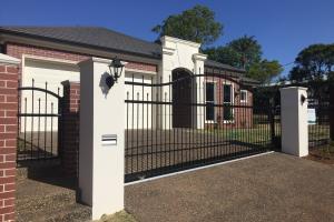spear top sliding gate infill panels